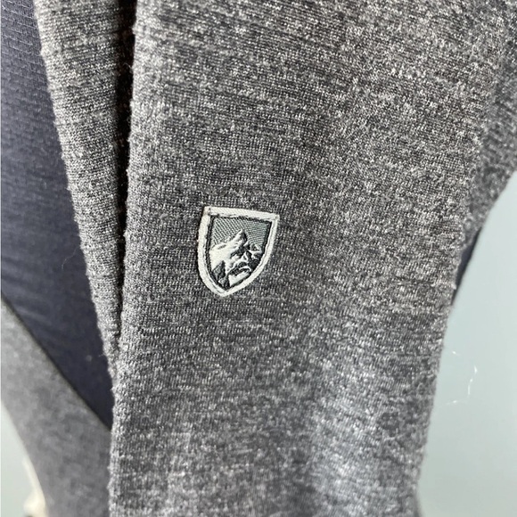 Kuhl Pullover Women’s Grey Mock Neck Long Sleeve 1/4 Zip Outdoors Size Small - Picture 3 of 7